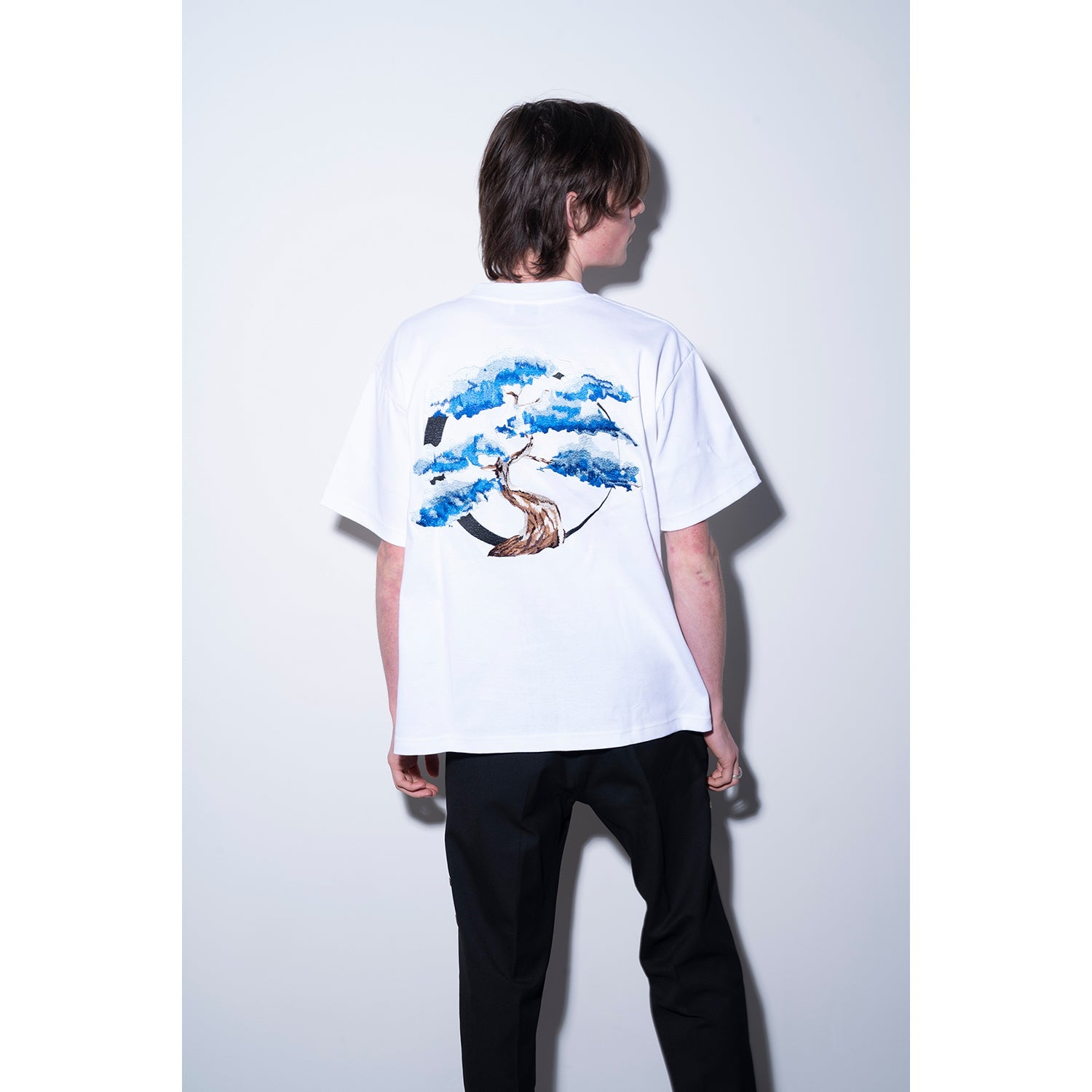 画像をギャラリービューアに読み込む, 【通常販売】Bonsai embroidery T-shirt / WHITE