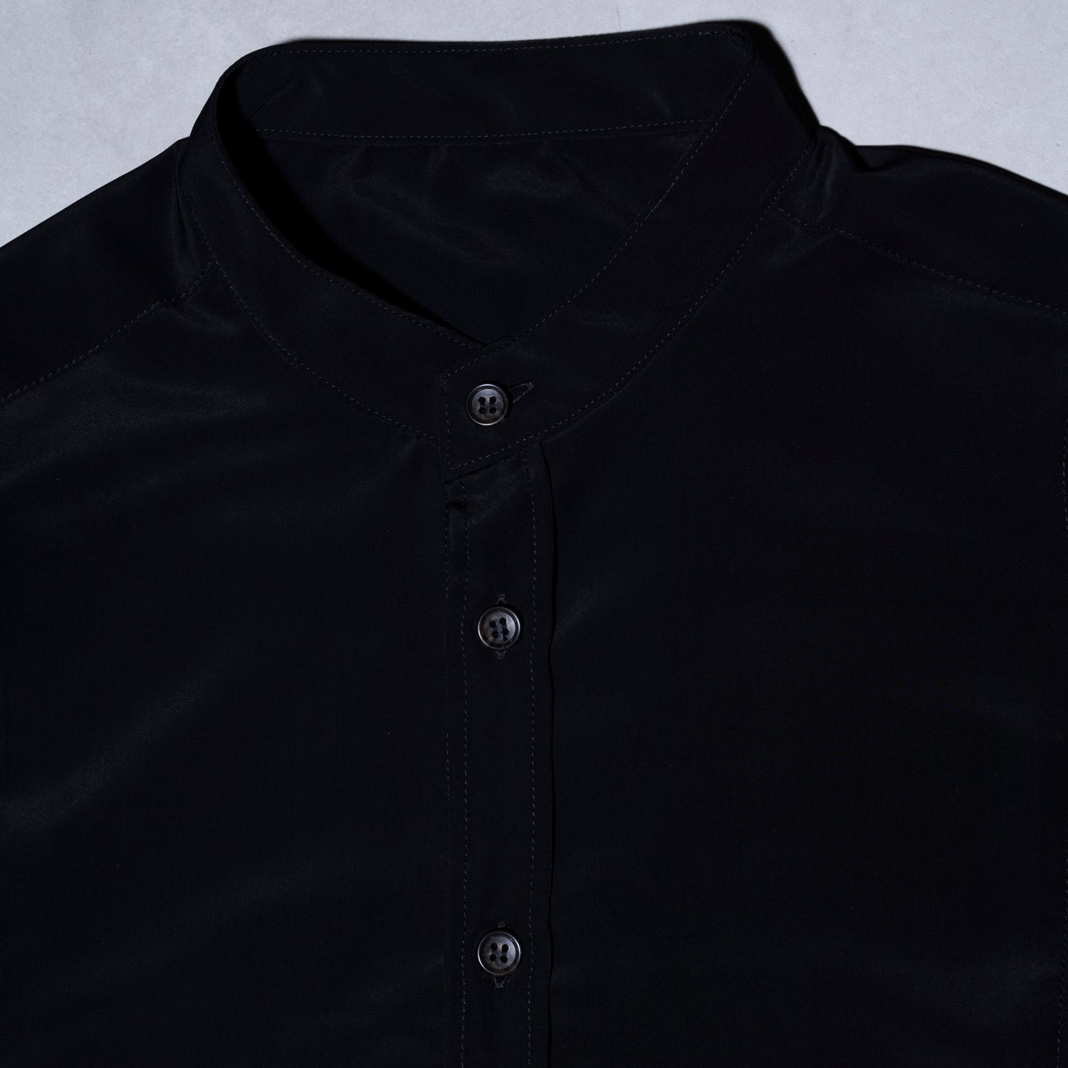 画像をギャラリービューアに読み込む, 【通常販売】Stand collar Decin shirt / Black