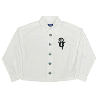 画像をギャラリービューアに読み込む, 【予約受注】  EMBROIDERY PATCH CROPED SHIRTS / WHITE