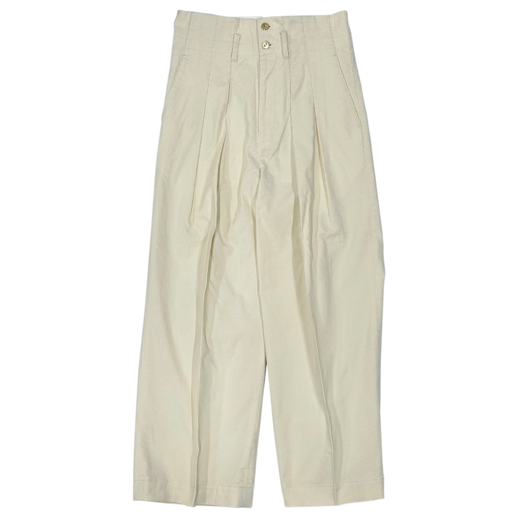 【予約受注】22W CORDUROY HIGH WEAST WIDE TUCK PANTS