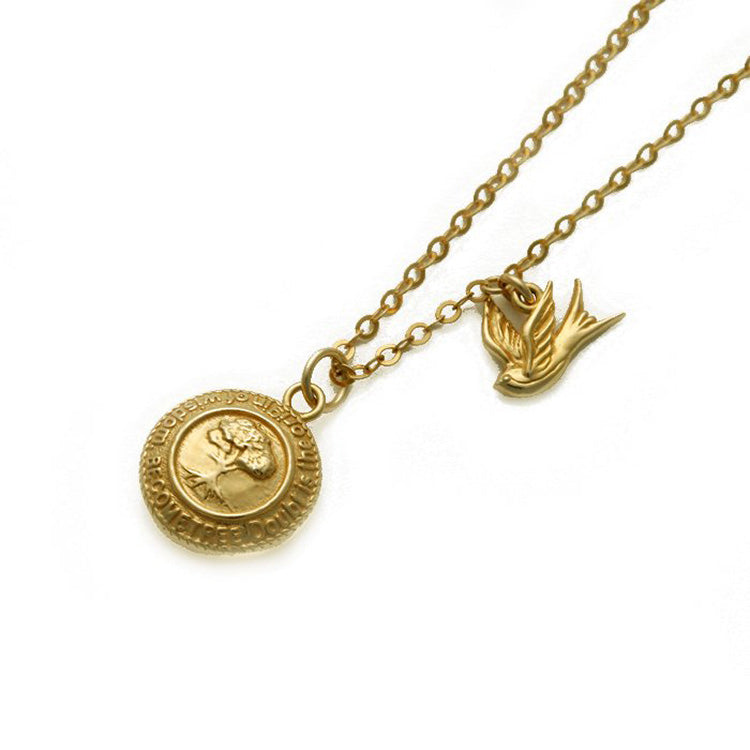BECOME TREE MEDAL×SWALLOW PENDANT