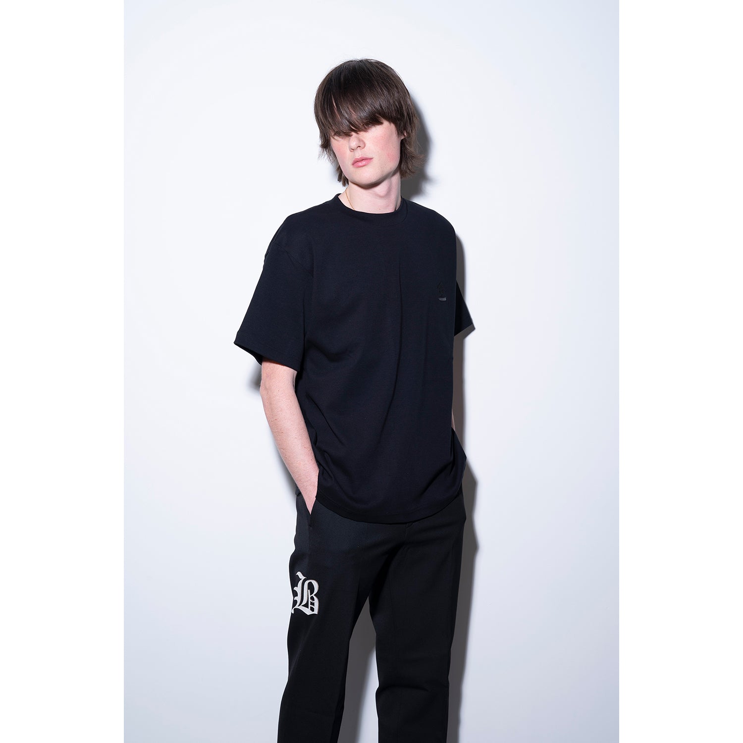 画像をギャラリービューアに読み込む, Bonsai embroidery T-shirt / BLACK