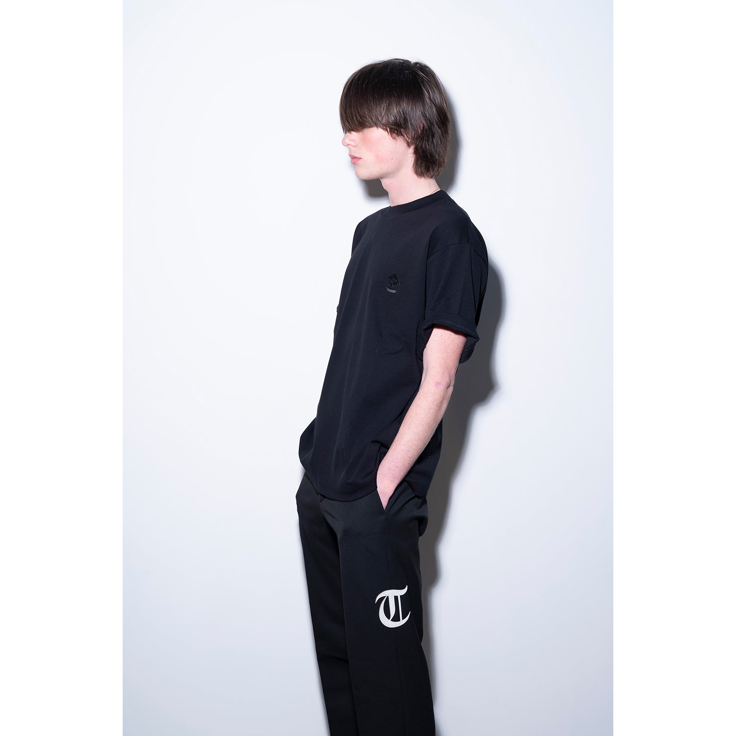 画像をギャラリービューアに読み込む, Bonsai embroidery T-shirt / BLACK