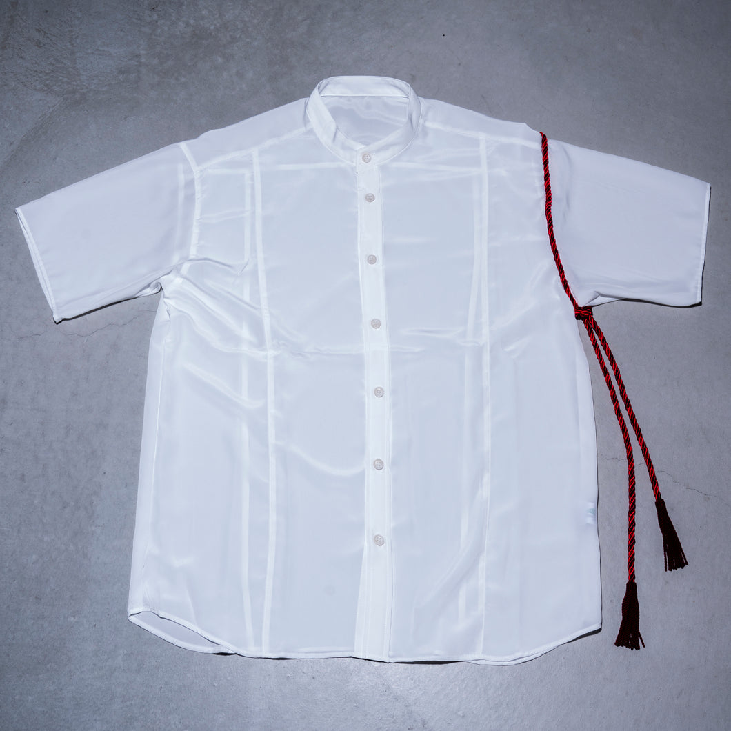 Stand collar Decin shirt / White
