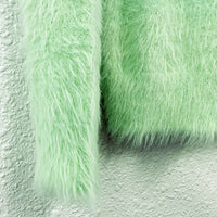 画像をギャラリービューアに読み込む, Fur knit cardigan / MINT GREEN